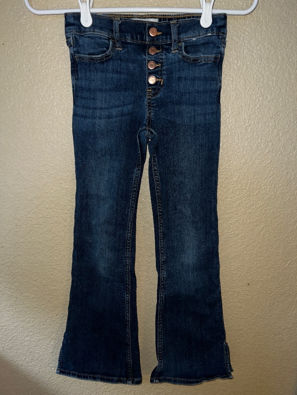 ambercrombie kids high rise flare pull-on jeans